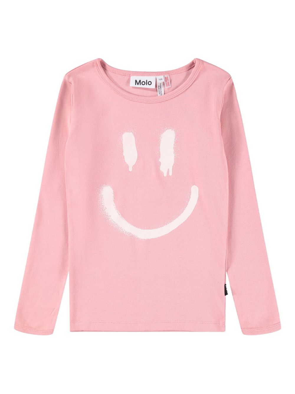 Pigiama per bambina Molo Lue rosa con stampa smile 6W25R501 5564 MOLO KIDS