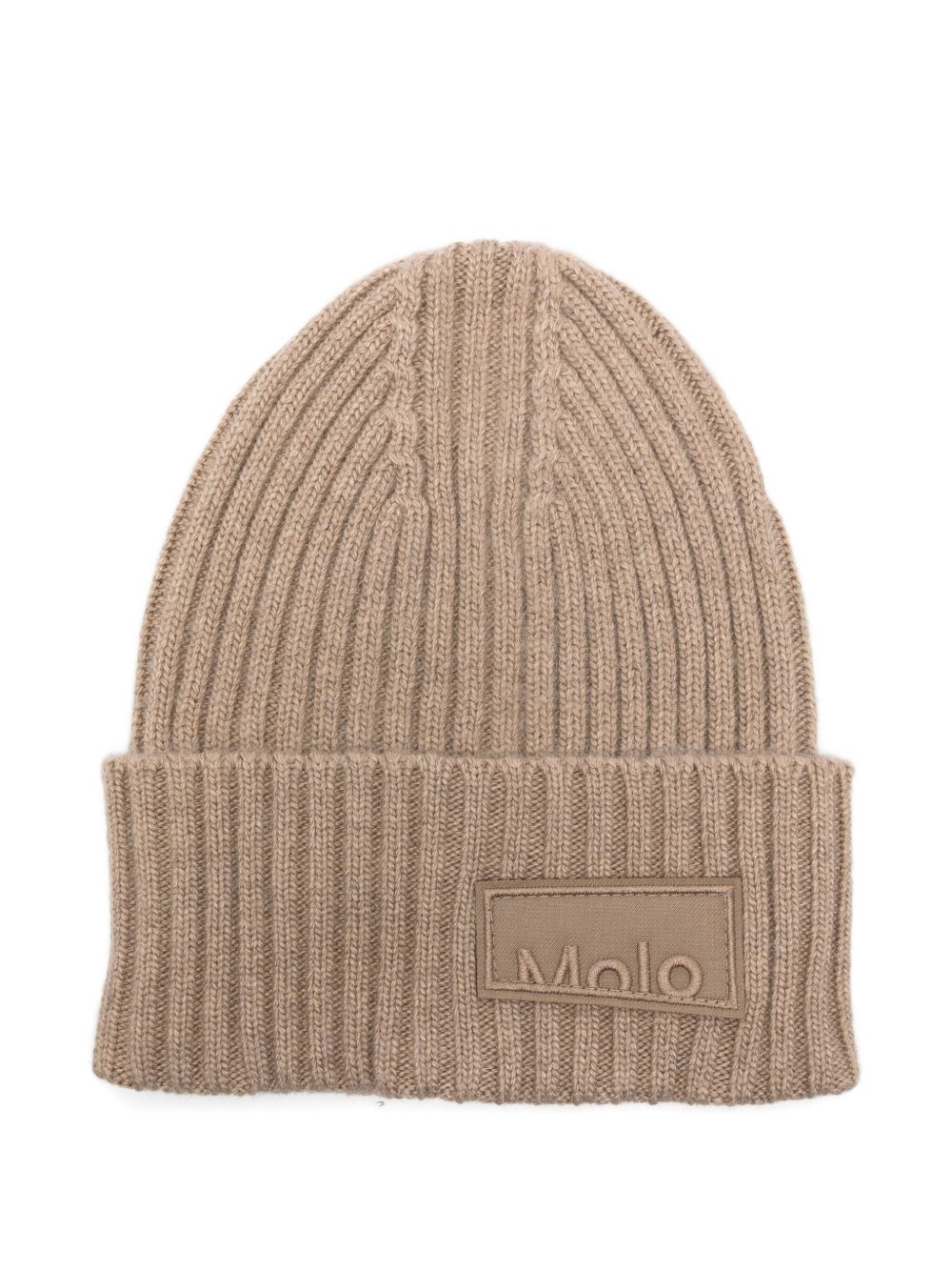 Berretto per bambino Molo beige con toppa con logo 7W25S304 5519 MOLO KIDS