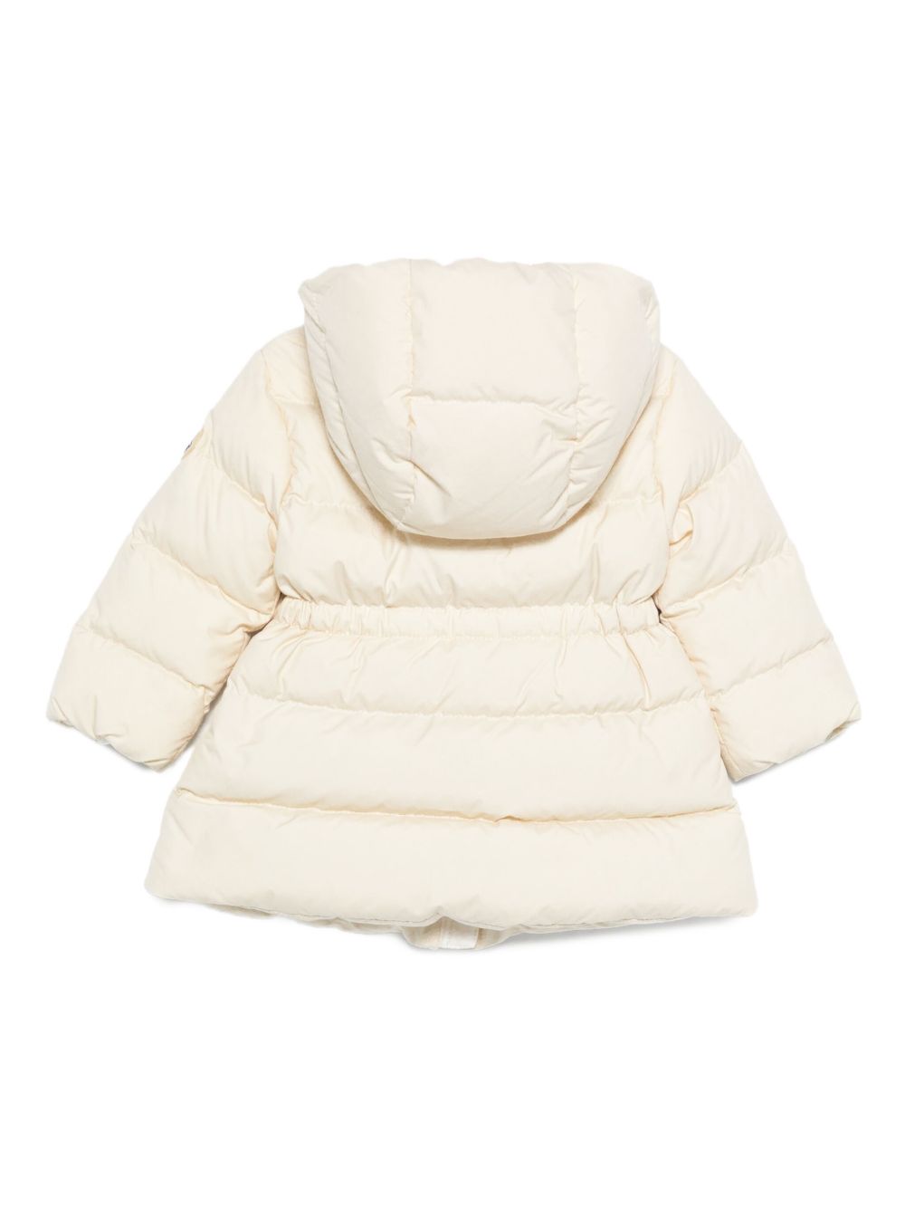 Giubbino per neonata Moncler Enfant beige con ruches sulle tasche K29511C00001597YW 041 MONCLER KIDS