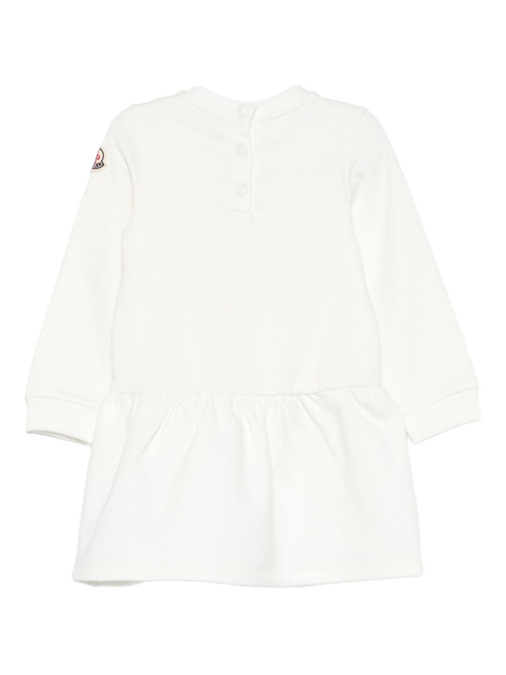 Abito per neonata Moncler Enfant bianco con stampa cuore K29518I0000489A23 034 MONCLER KIDS