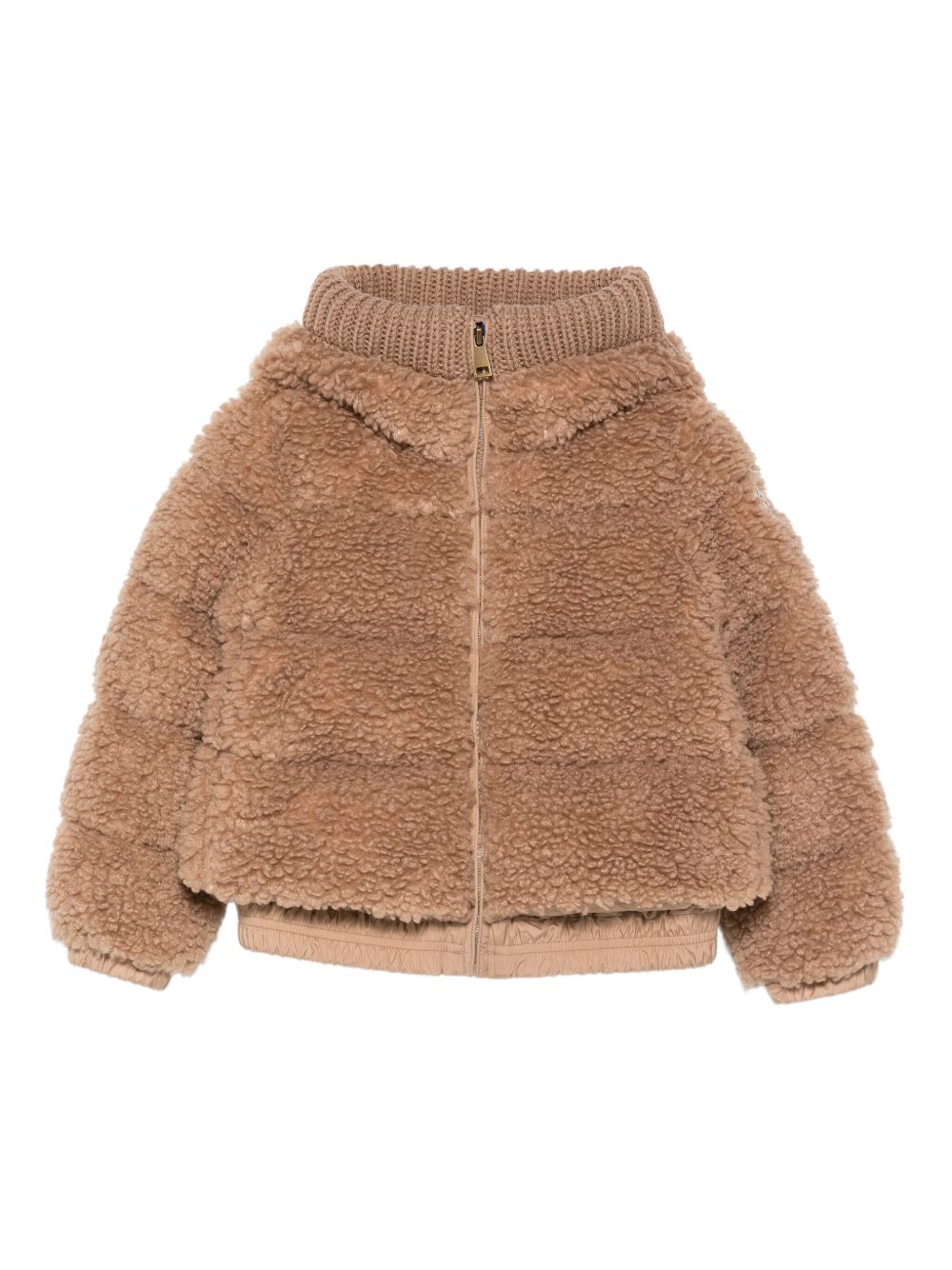 Giacca Adalbertas per bambina Moncler Enfant Adalbertas marrone in pile con zip K29541A0008989B1S 226 MONCLER KIDS