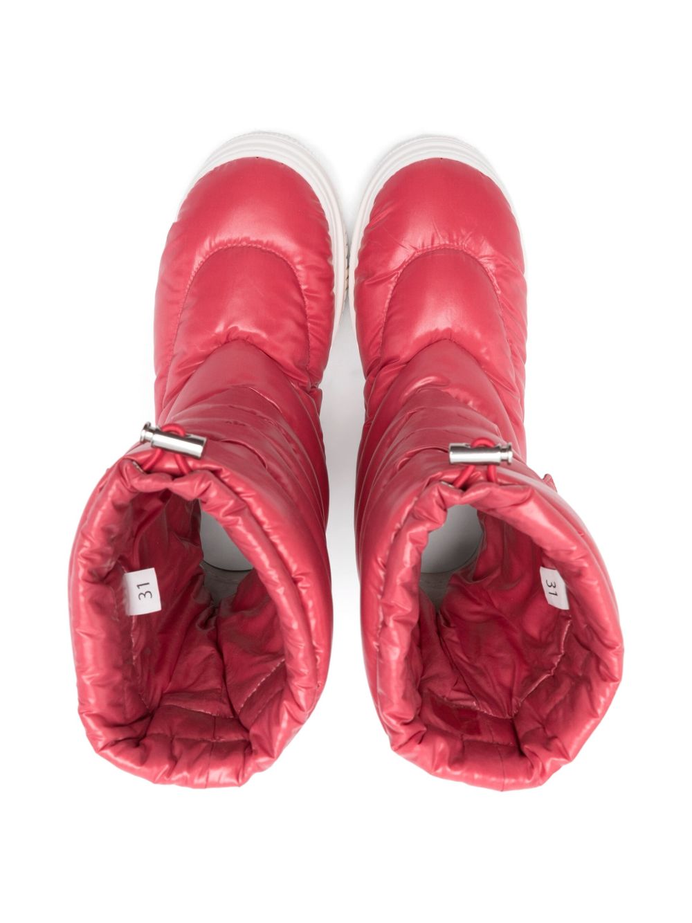 Stivali da neve per bambina Moncler Enfant fucsia con design imbottito K29544H00010M3463 559 MONCLER KIDS