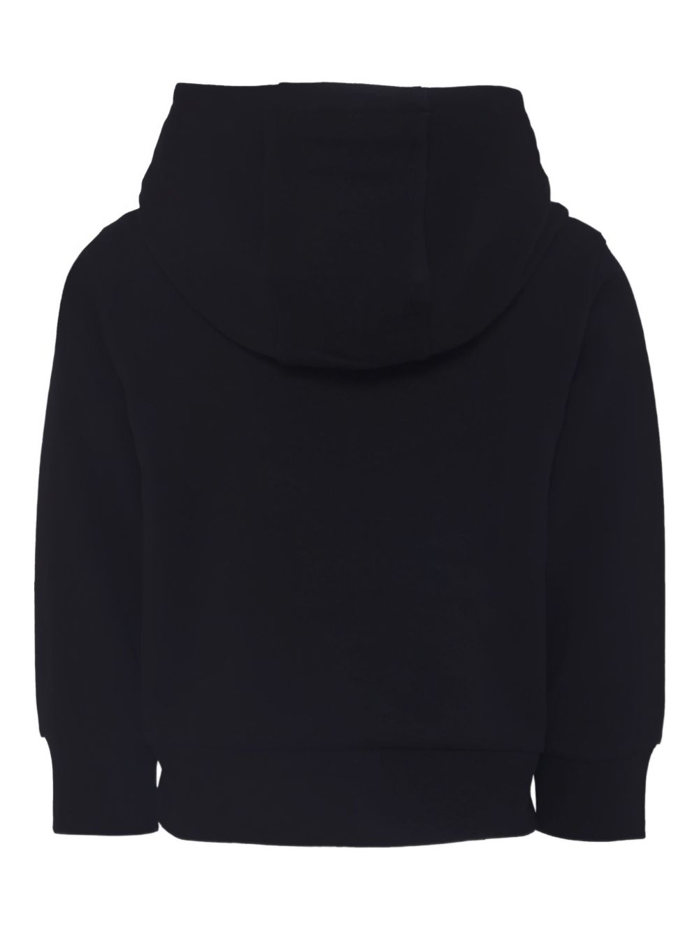 Felpa per bambino Moncler Enfant nera con cappuccio e logo ricamato K29548G00017899PS 999 MONCLER KIDS
