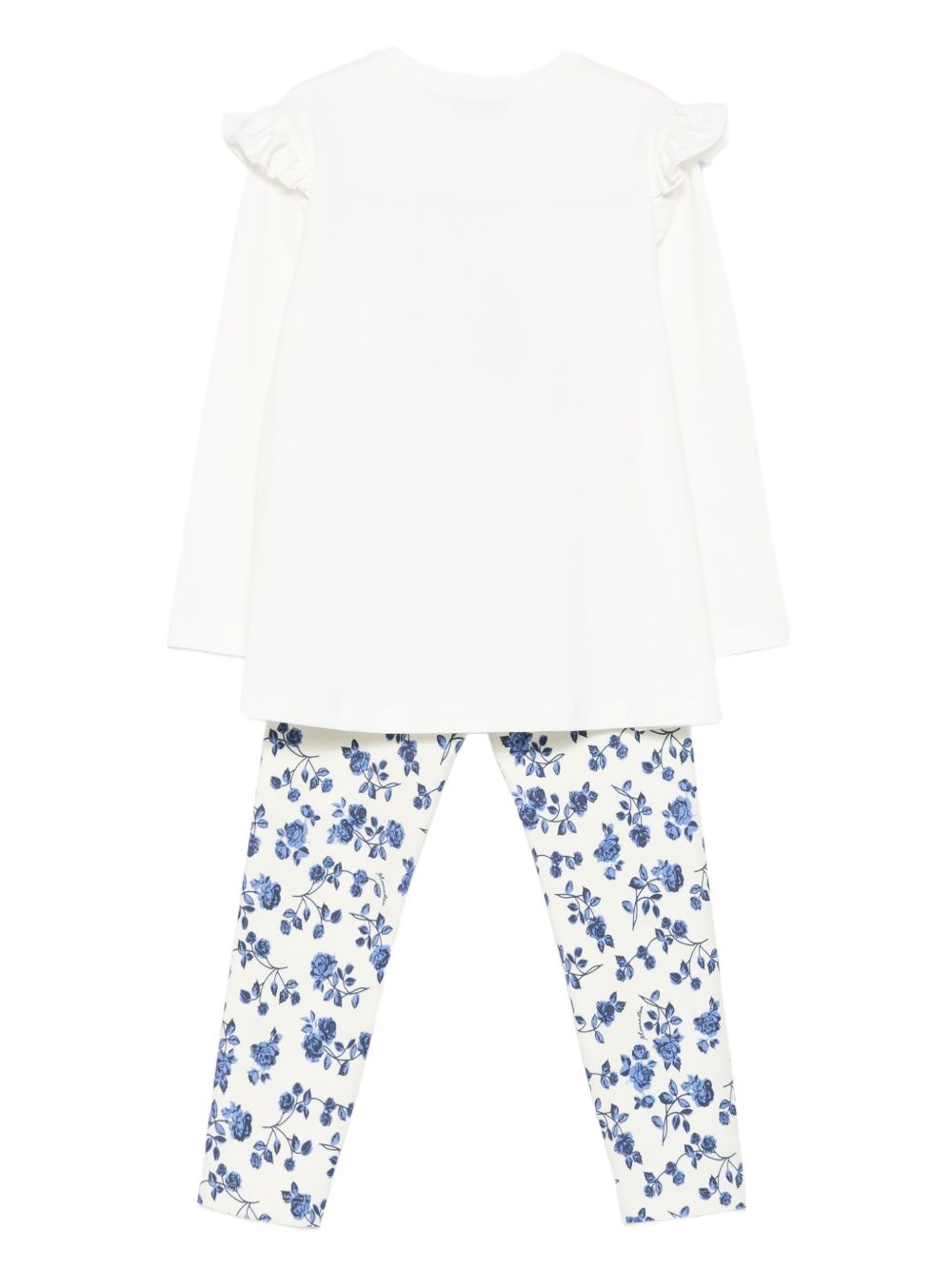 Completo t-shirt e leggins per bambina Monnalisa multicolore con stampa grafica 11F508RU 6600 0156 MONNALISA KIDS
