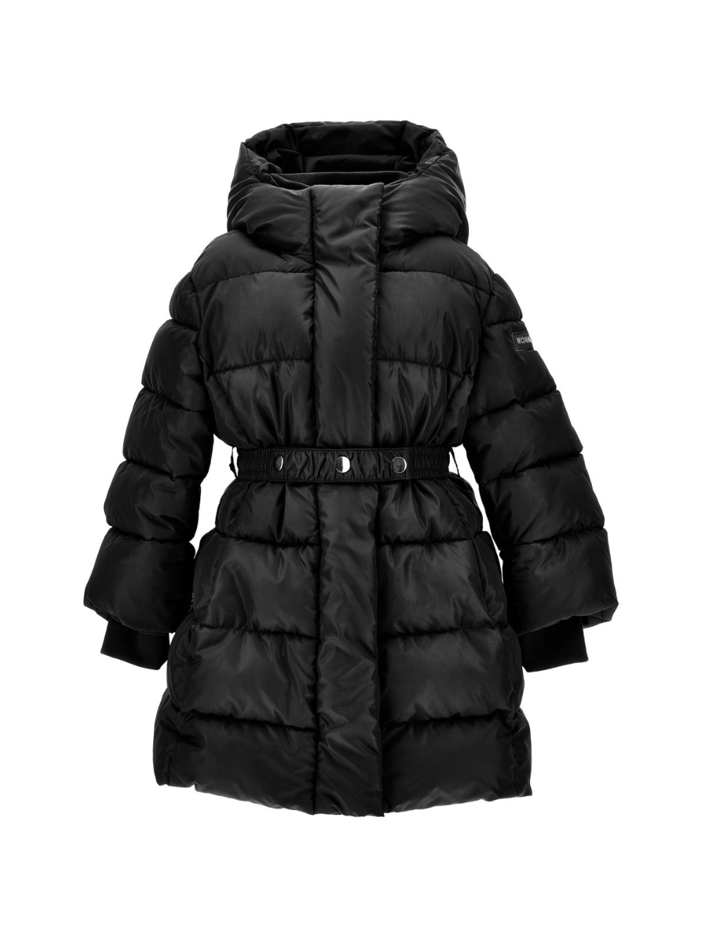 Piumino per bambina Monnalisa nero con cappuccio 17F101 6020 0050 MONNALISA KIDS