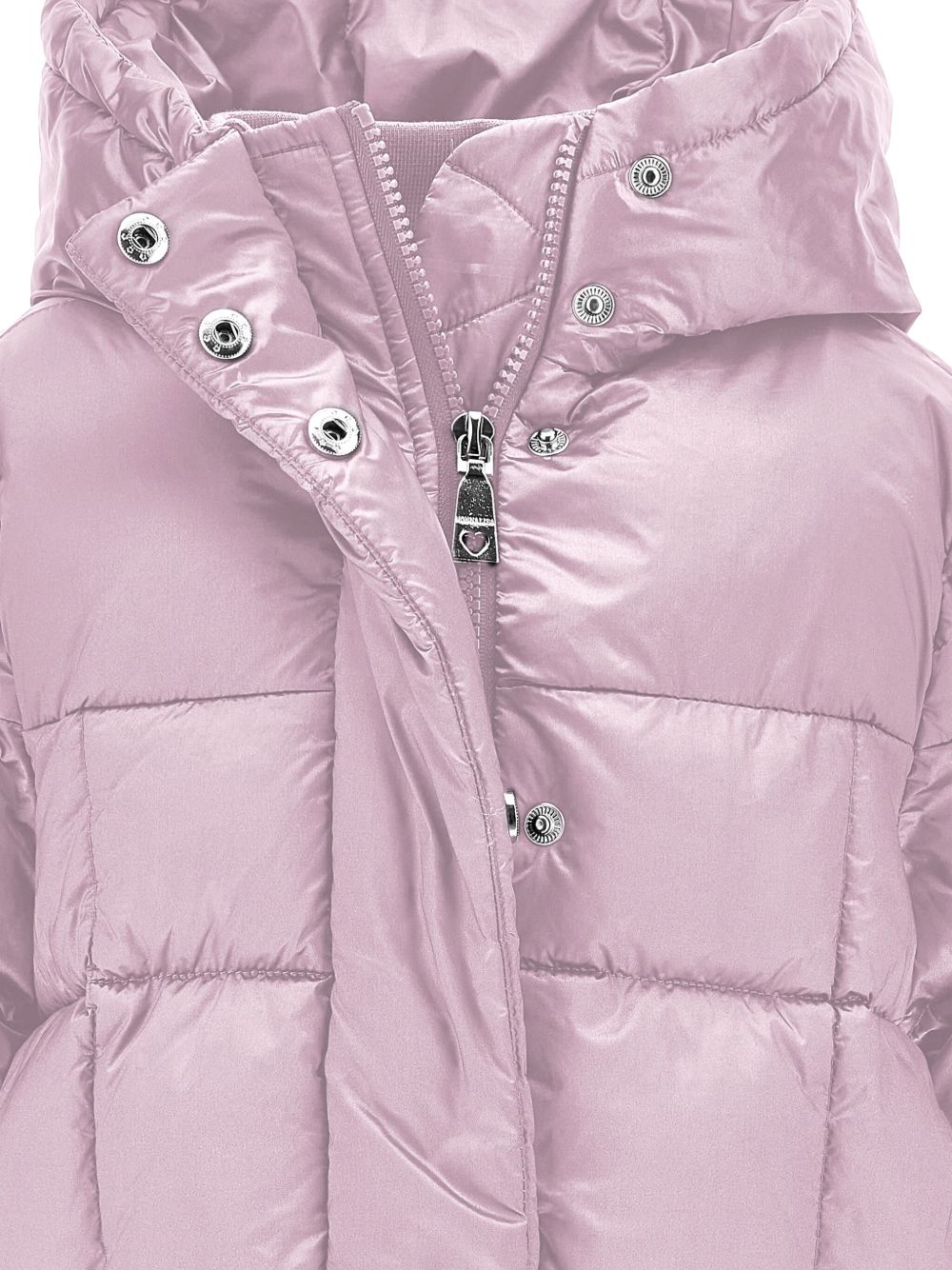 Piumino trapuntato per bambina Monnalisa rosa con cappuccio 17F105 6021 0094 MONNALISA KIDS