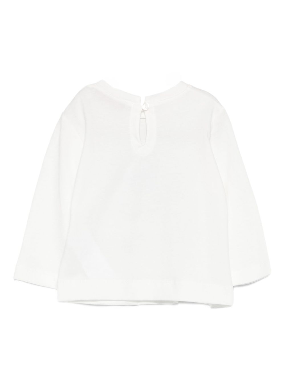 T-shirt per neonata Monnalisa bianca con stampa grafica 39F611 6005 0158 MONNALISA KIDS