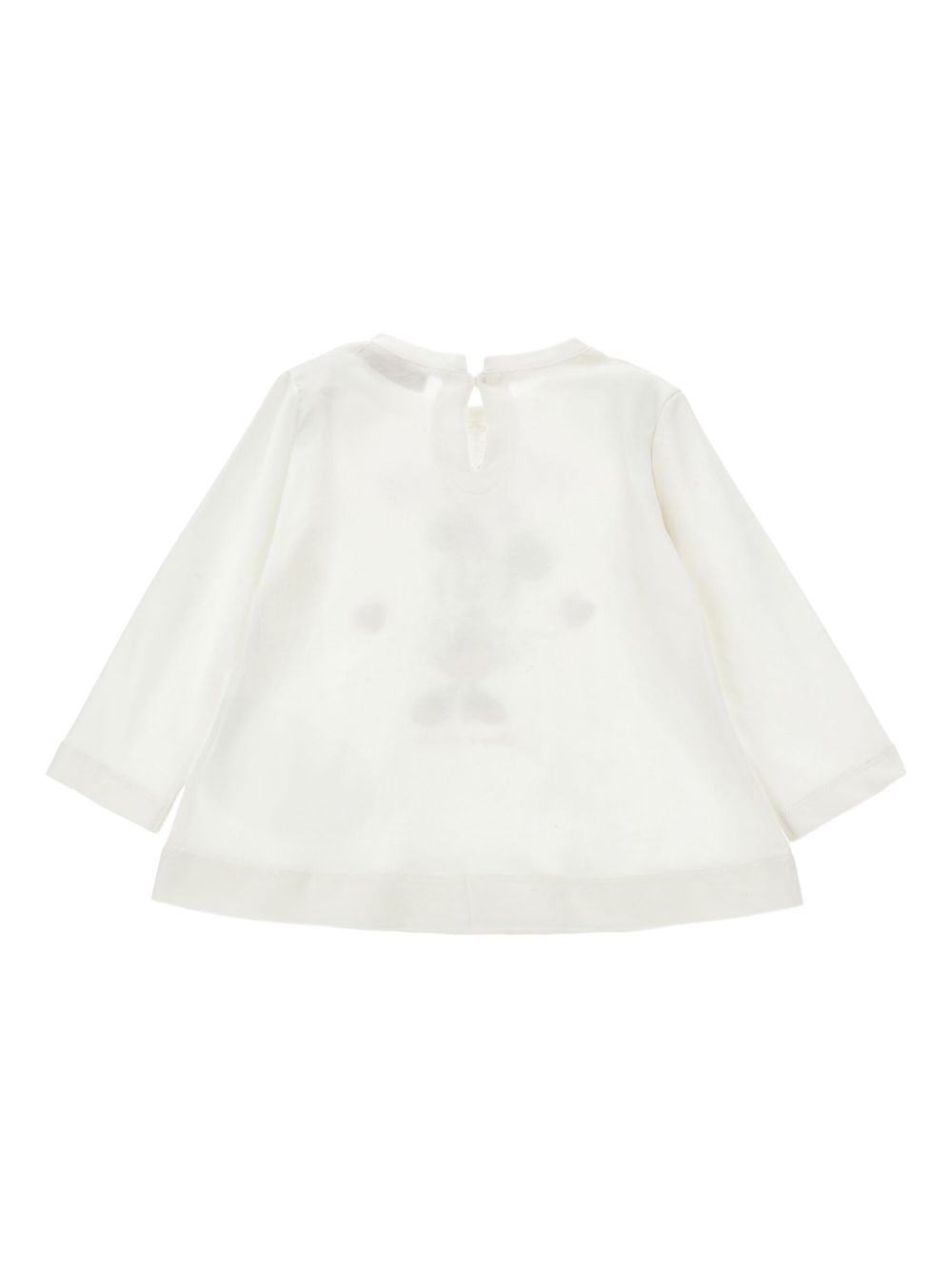 T-shirt per neonata Monnalisa bianca con stampa Minnie Mouse sul davanti 39F616 6005 0001 MONNALISA KIDS