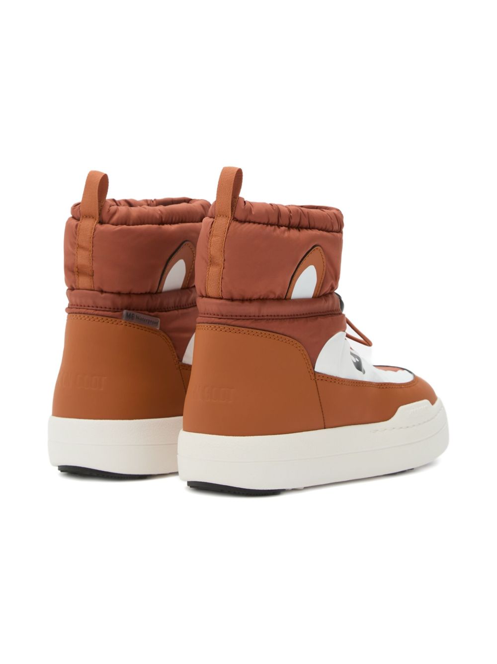 Stivali da neve Park Strap per bambino Moon Boot Kids marrone con designa forma di animale 80D3440100 M030 MOON BOOT KIDS