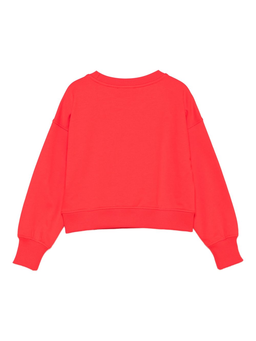 Felpa per bambina Moschino Kids rossa con stampa orso HDF06GLDA16 50109 MOSCHINO KIDS