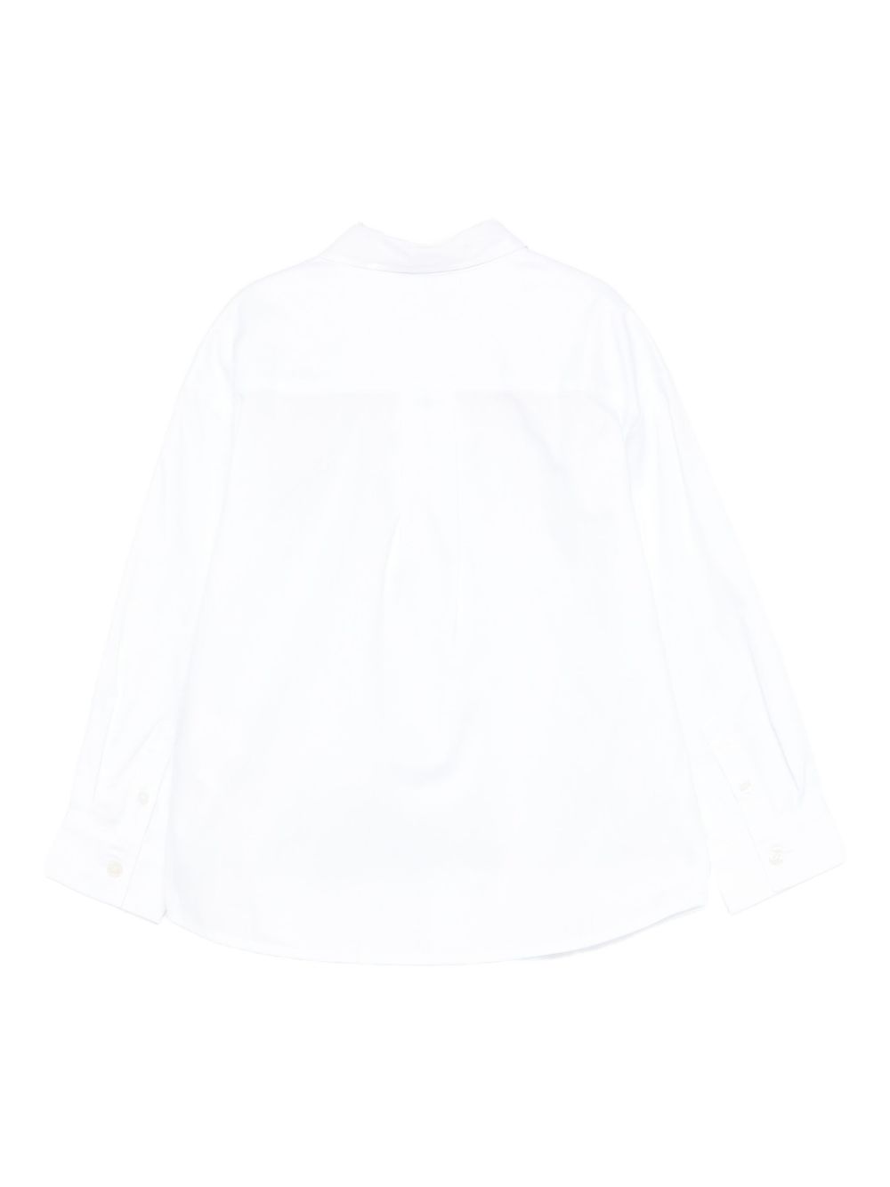 Camicia per bambino Moschino Kids bianco con ricamo Teddy HUC01NLNE06 10101 MOSCHINO KIDS