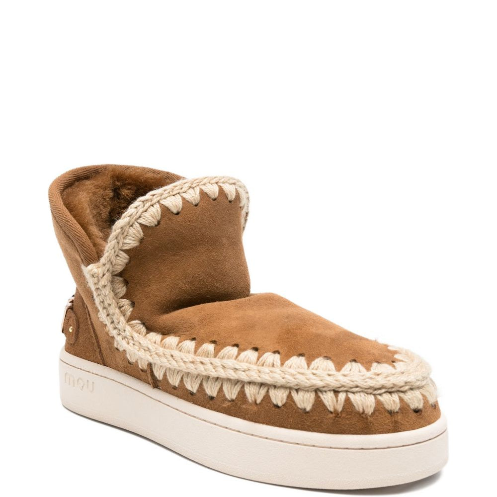 Stivali per bambina Mou Kids marroni con dettagli intrecciati FW741001A COG MOU KIDS
