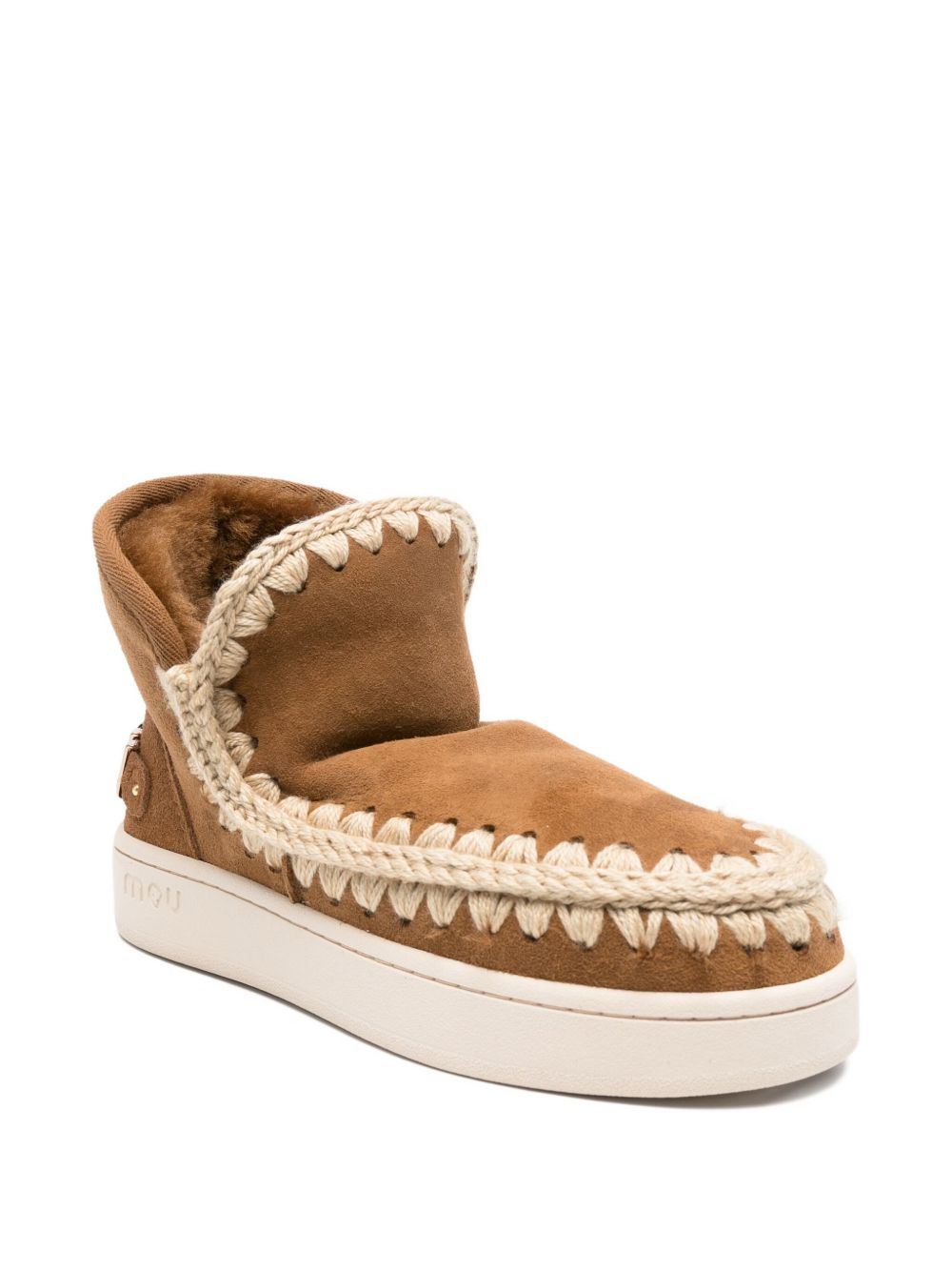 Stivali per bambina Mou Kids marroni con dettagli intrecciati FW741001A COG MOU KIDS