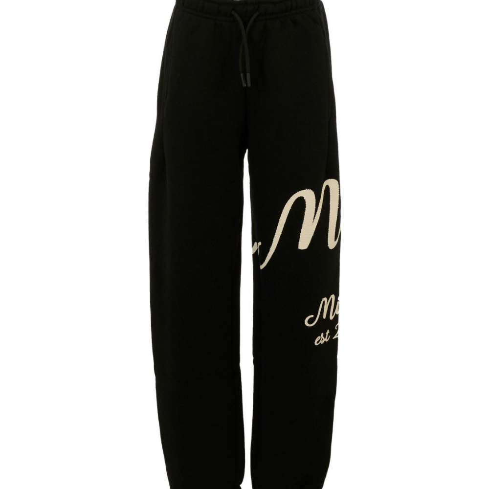 Pantaloni sportivi per bambino MSGM Kids nero con stampa del logo F5MSJBFP255 110 MSGM KIDS