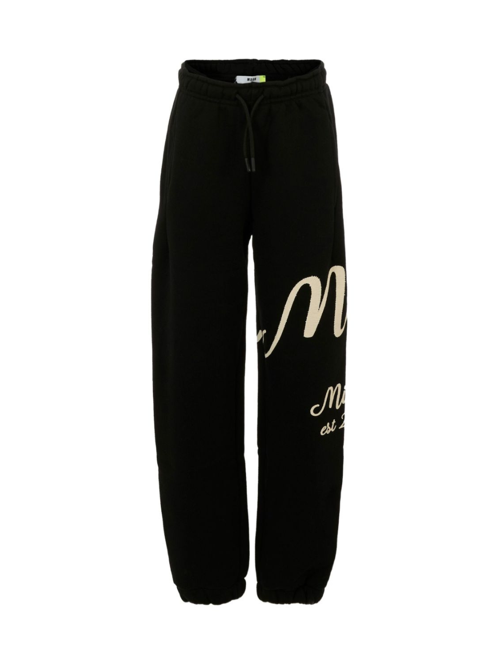 Pantaloni sportivi per bambino MSGM Kids nero con stampa del logo F5MSJBFP255 110 MSGM KIDS