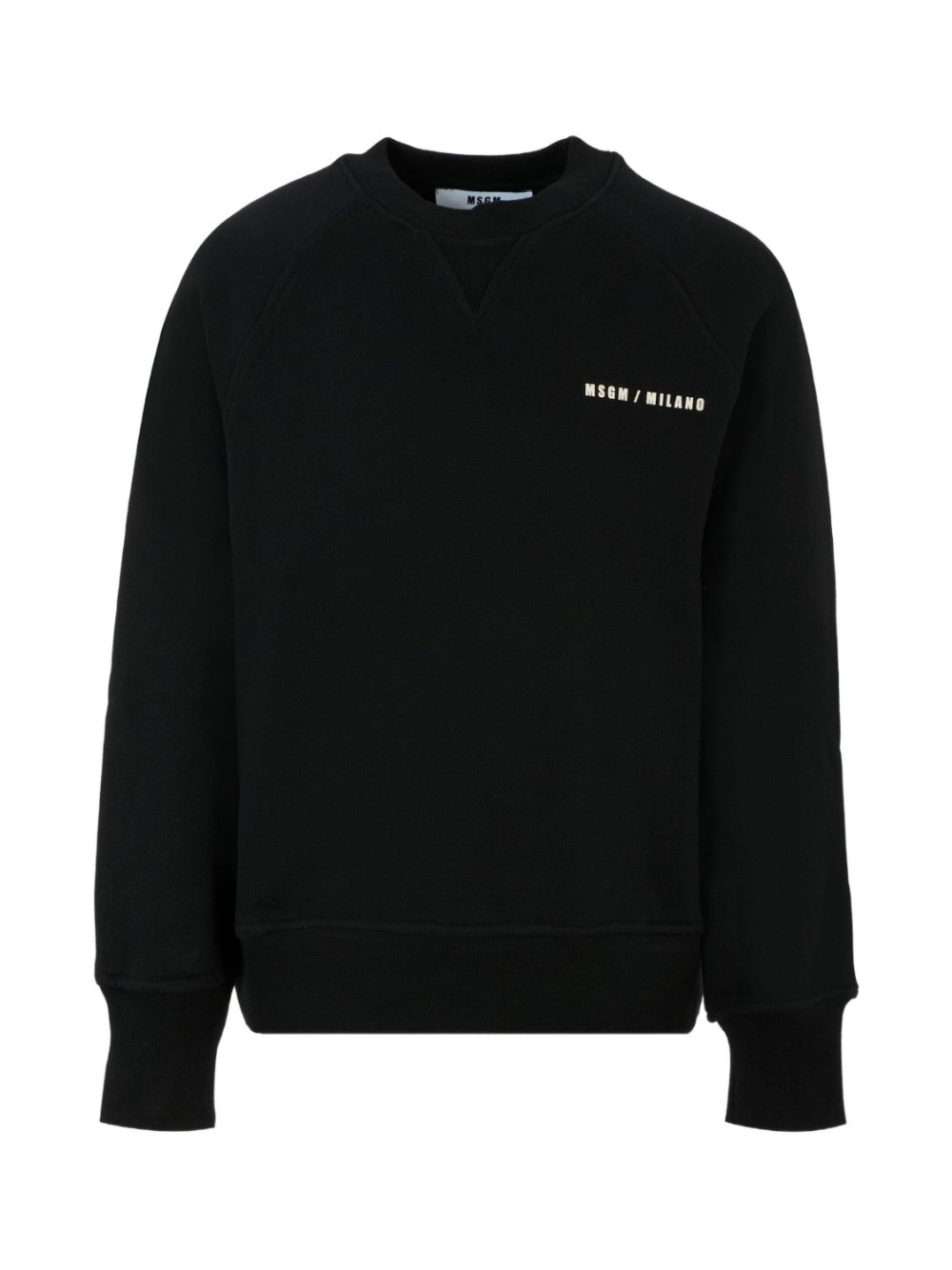 Felpa per bambino MSGM Kids nero con stampa logo F5MSJBSW225 110 MSGM KIDS