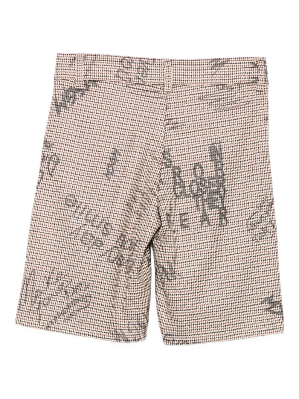 Shorts per bambina MSMG Kids marroni con stampa graffiti F5MSJGBE111 MS030 MSGM KIDS