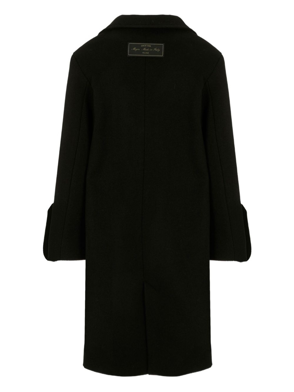 Cappotto per bambina MSGM Kids nero con polsini svasati F5MSJGCO114 110 MSGM KIDS