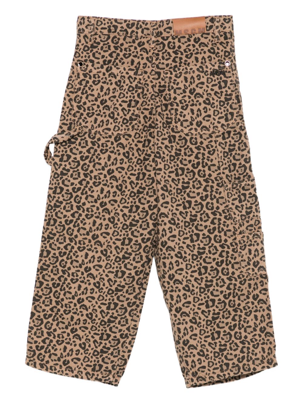 Pantaloni per bambina MSGM Kids animalier con stampa leopardata F5MSJGPA130 MS030 MSGM KIDS
