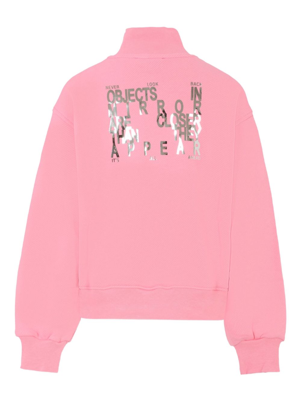 Felpa per bambina MSGM Kids rosa con collo rialzato F5MSJGSW188 MS038 MSGM KIDS