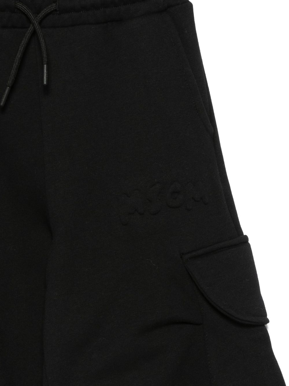 Pantaloni cargo per bambino MSGM Kids neri con coulisse F5MSJUFP025 110 MSGM KIDS
