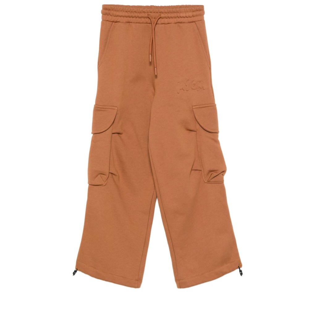 Pantaloni cargo per bambino MSGM Kids marroni con coulisse F5MSJUFP025 MS046 MSGM KIDS