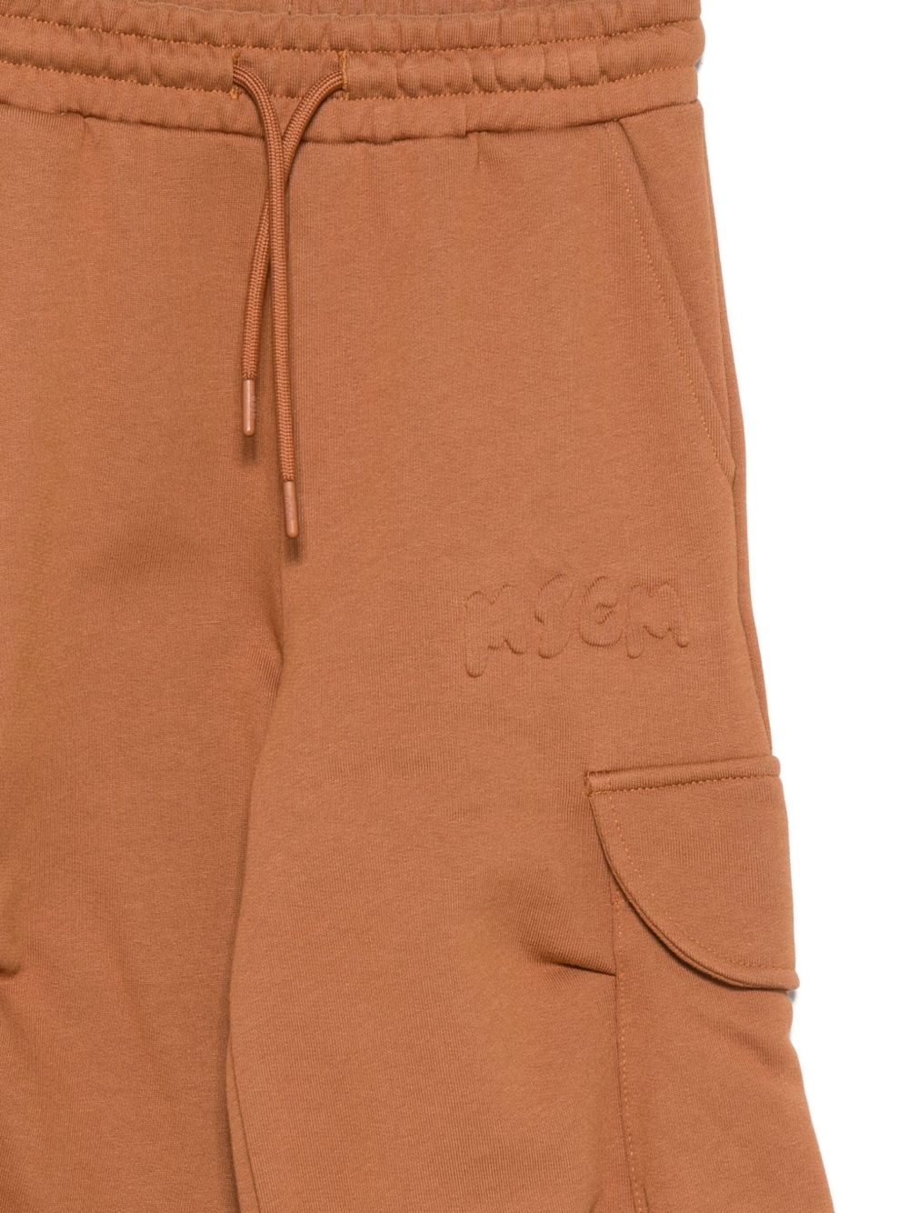 Pantaloni cargo per bambino MSGM Kids marroni con coulisse F5MSJUFP025 MS046 MSGM KIDS