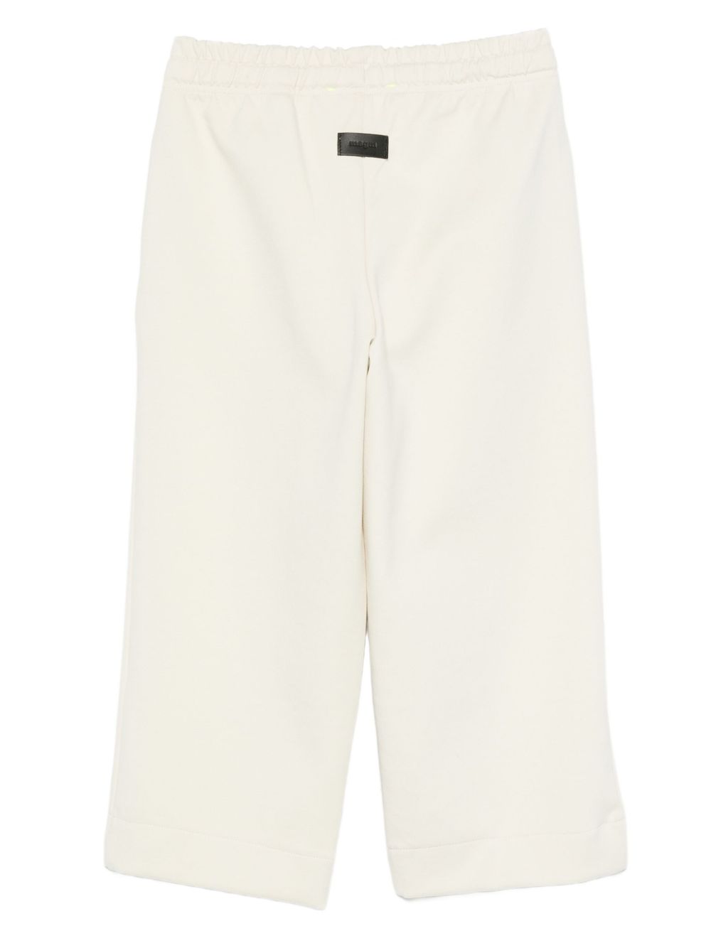 Pantaloni per bambino MSGM Kids bianchi con stampa del logo F5MSJUFP053 MS041 MSGM KIDS