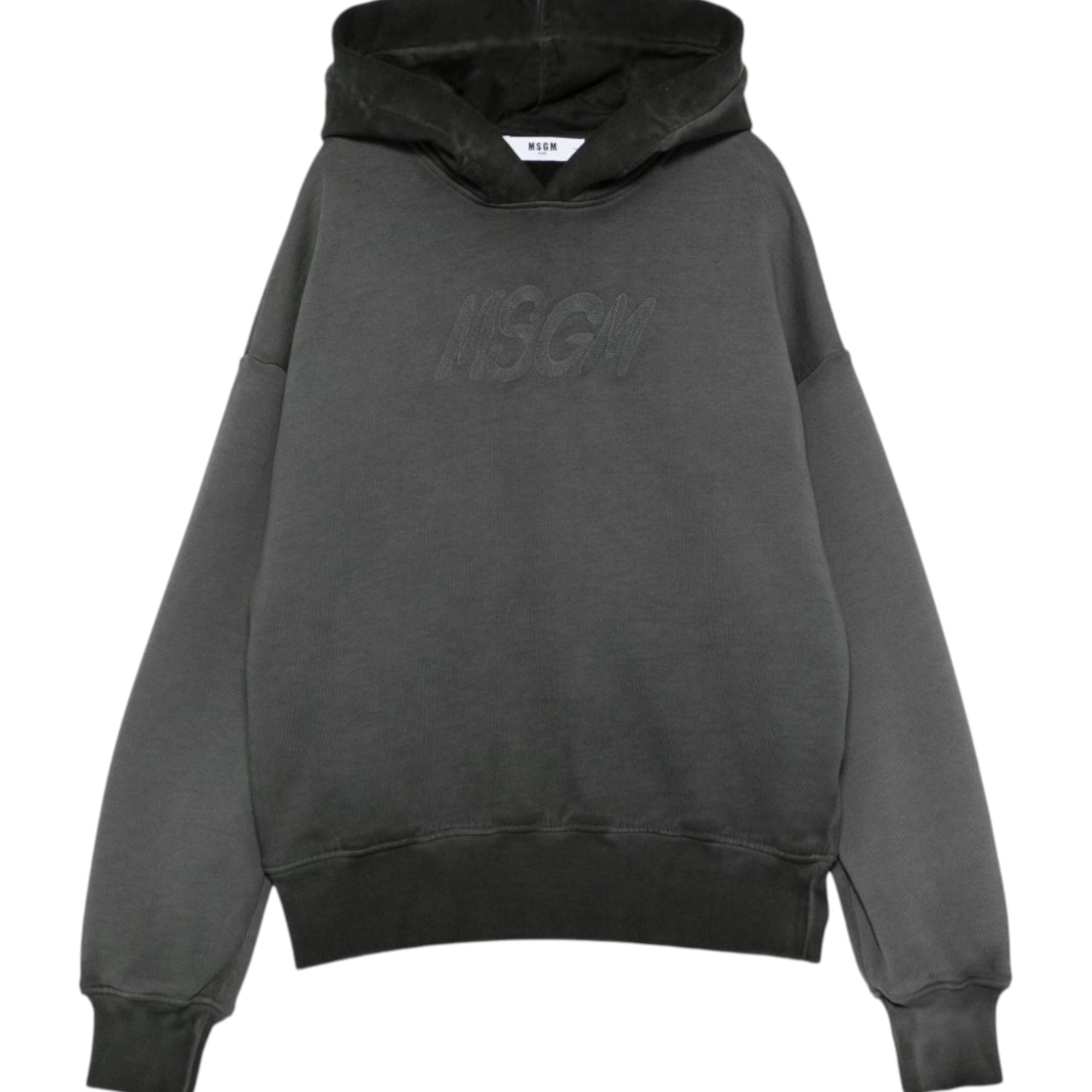Felpa per bambino MSGM Kids grigia con cappuccio F5MSJUHS020 103 MSGM KIDS