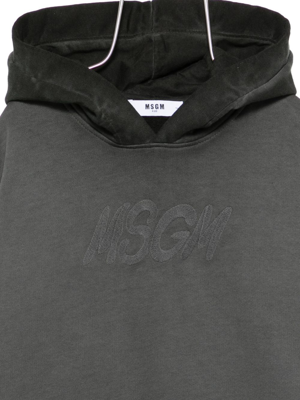 Felpa per bambino MSGM Kids grigia con cappuccio F5MSJUHS020 103 MSGM KIDS