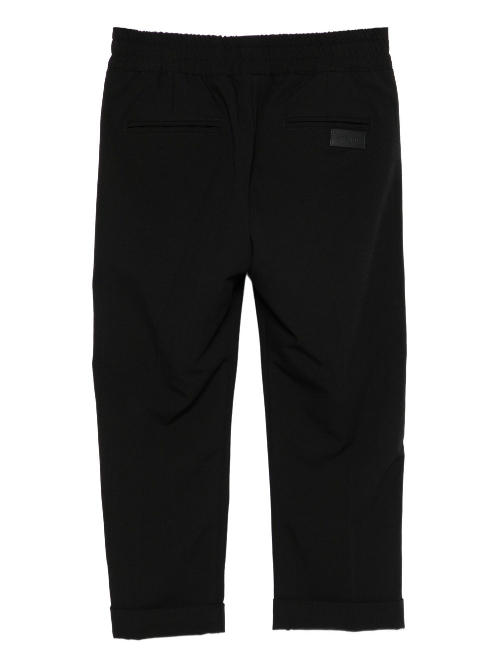 Pantaloni per bambini MSGM Kids neri con elastico in vita e orli svasati F5MSJUPA054 MS040 MSGM KIDS
