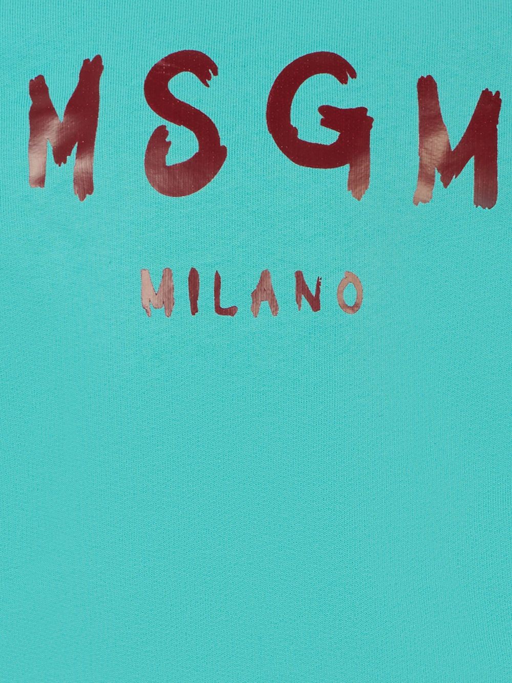 Felpa per bambino MSGM Kids azzurro con logo sul davanti F5MSJUSW018 MS037 MSGM KIDS