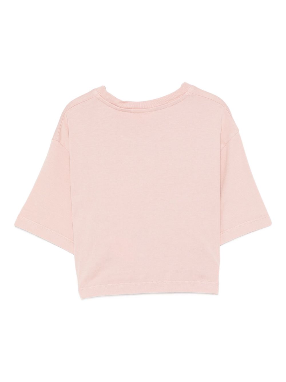T-shirt per bambina Off-White Kids rosa con logo OGAA019F25JER002 3B07 OFF WHITE KIDS