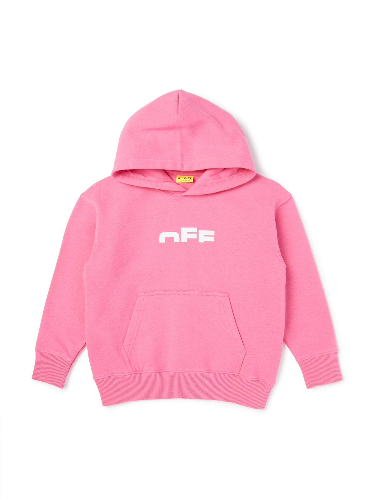 Felpa per bambina Off-White Kids rosa con logo sul davanti OGBB002F25FLE001 3201 OFF WHITE KIDS