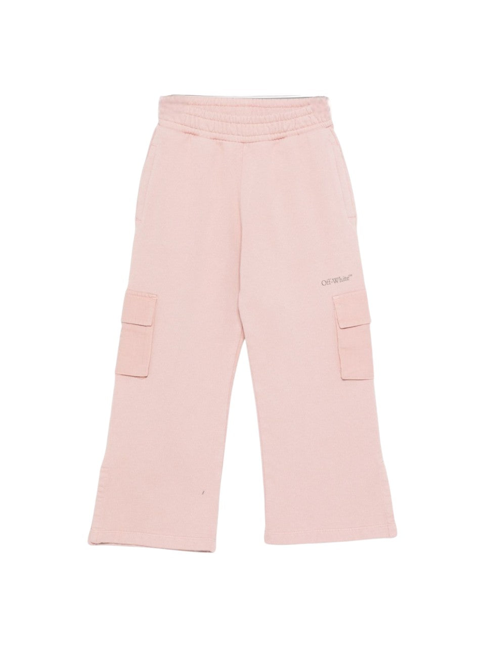 Pantaloni sportivi per bambina Off-White Kids rosa con tasche cargo OGCH00CF25FLE001 3B07 OFF WHITE KIDS