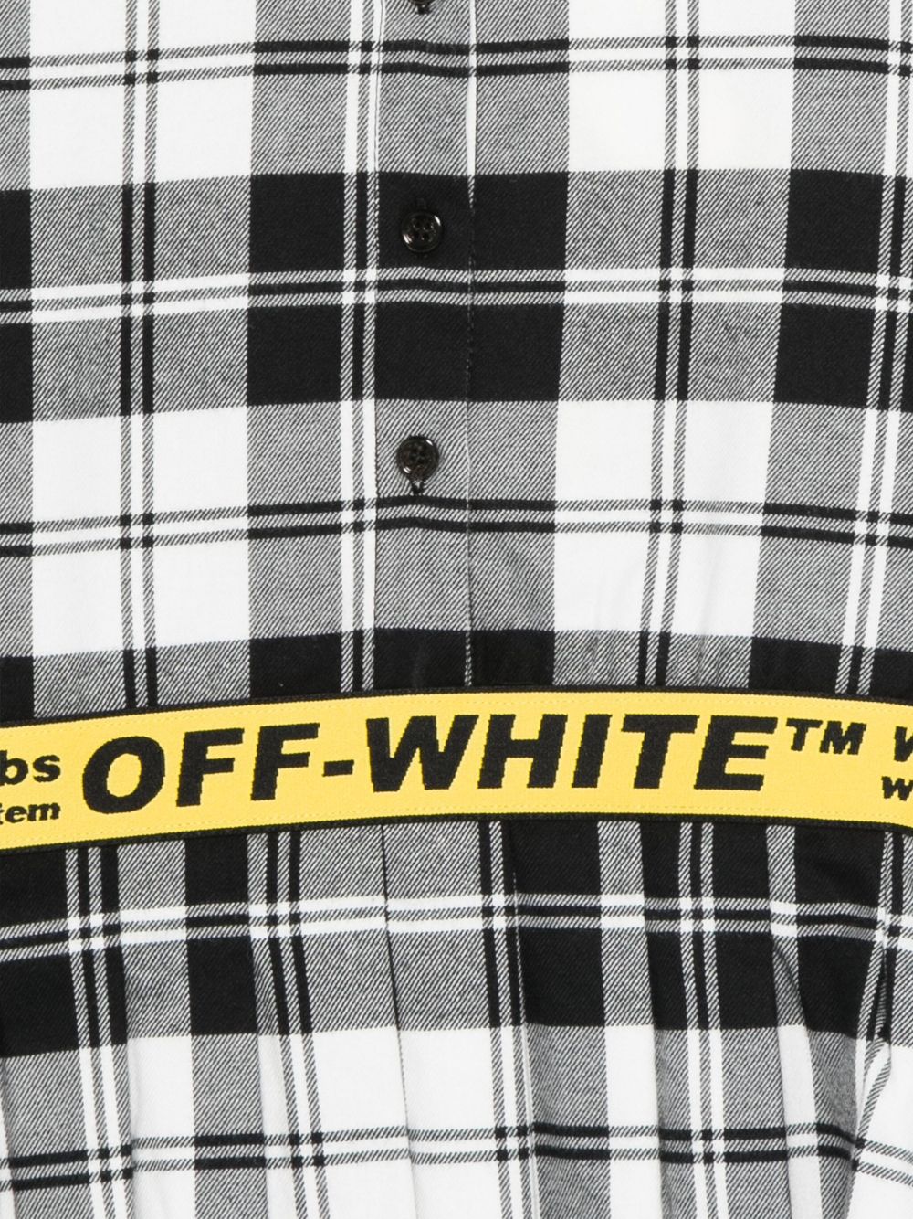 Abito per bambina Off-White Kids modello camicia a quadri OGDB06HF25FAB001 1018 OFF WHITE KIDS