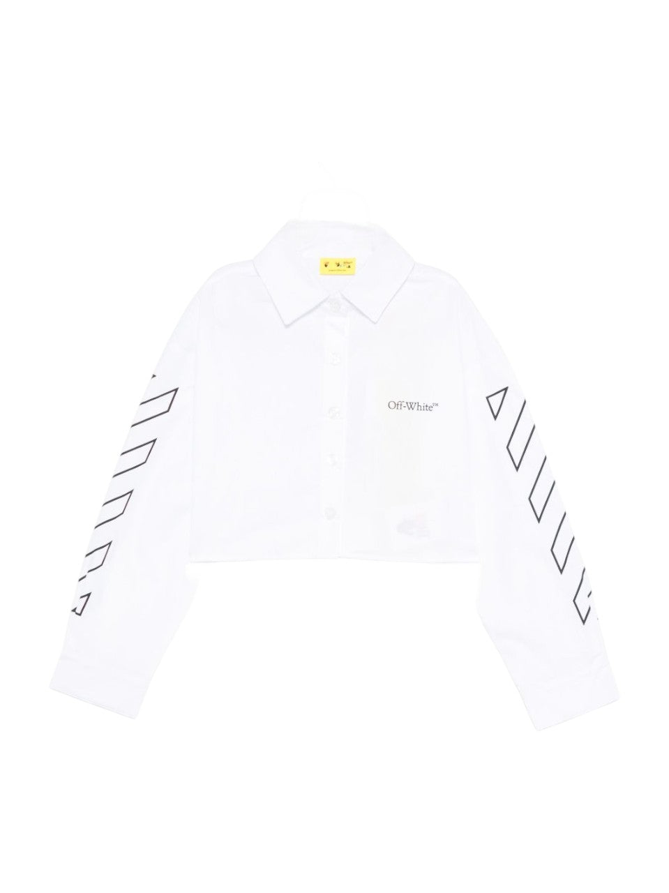 Camicia per bambina Off-White Kids bianco modello crop OGGA01CF25FAB002 0110 OFF WHITE KIDS