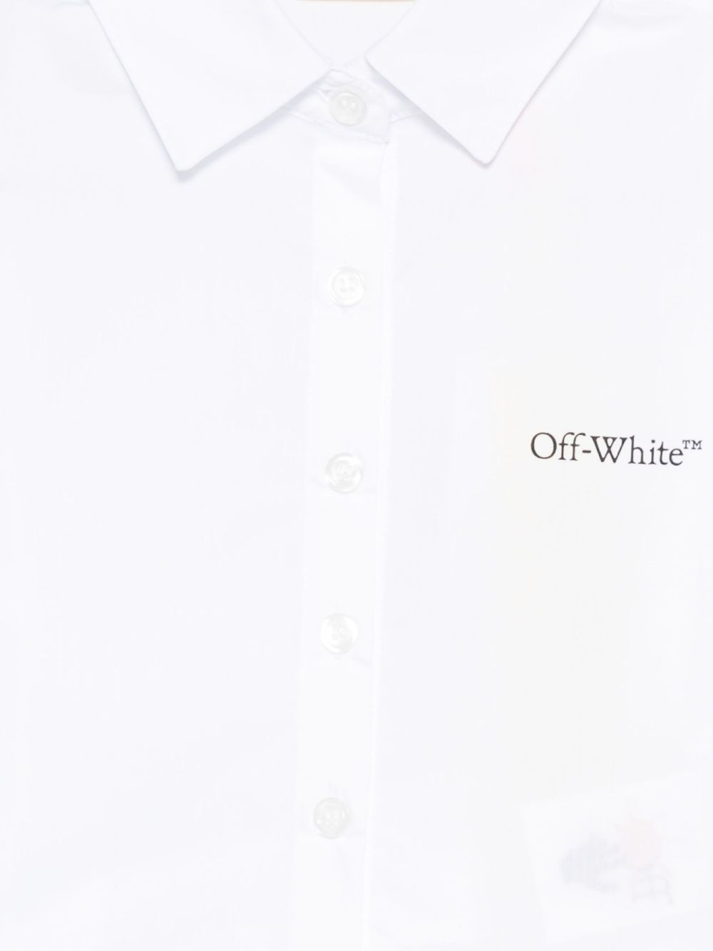 Camicia per bambina Off-White Kids bianco modello crop OGGA01CF25FAB002 0110 OFF WHITE KIDS