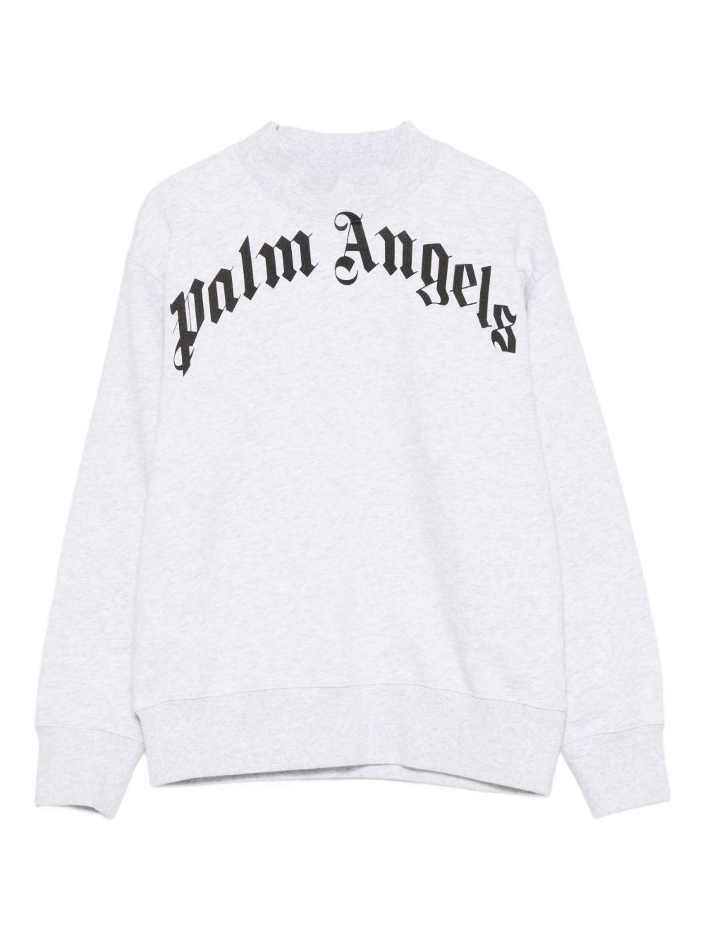 Felpa per bambino Palm Angels Kids grigia con stampa logo PBBA012C99FLE003 0810 PALM ANGELS KIDS