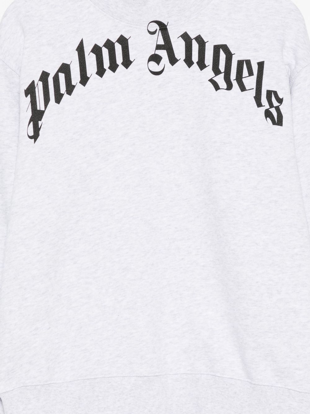 Felpa per bambino Palm Angels Kids grigia con stampa logo PBBA012C99FLE003 0810 PALM ANGELS KIDS