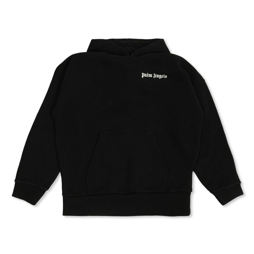 Felpa per bambino Palm Angels Kids nera con stampa con logo PBBB011C99FLE002 1003 PALM ANGELS KIDS