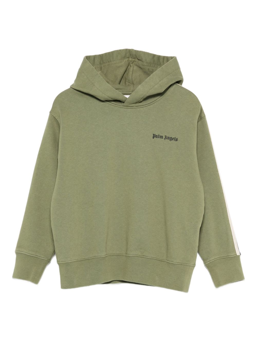 Felpa per bambino Palm Angels Kids verde con dettaglio logo PBBB012F25FLE008 5610 PALM ANGELS KIDS