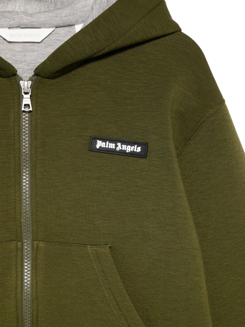 Felpa per bambino Palm Angels Kids verde con cappuccio PBBE003F25FLE002 5603 PALM ANGELS KIDS