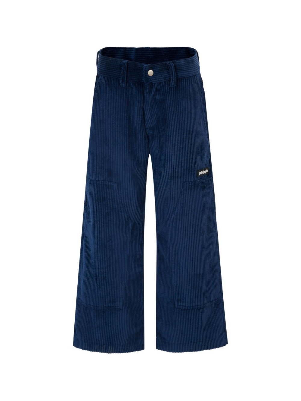 Pantaloni per bambino Palm Angels Kids blu con dettaglio logo PBCF006F25FAB001 4603 PALM ANGELS KIDS