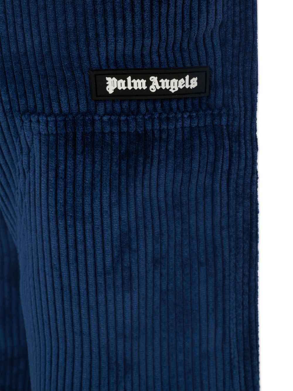 Pantaloni per bambino Palm Angels Kids blu con dettaglio logo PBCF006F25FAB001 4603 PALM ANGELS KIDS