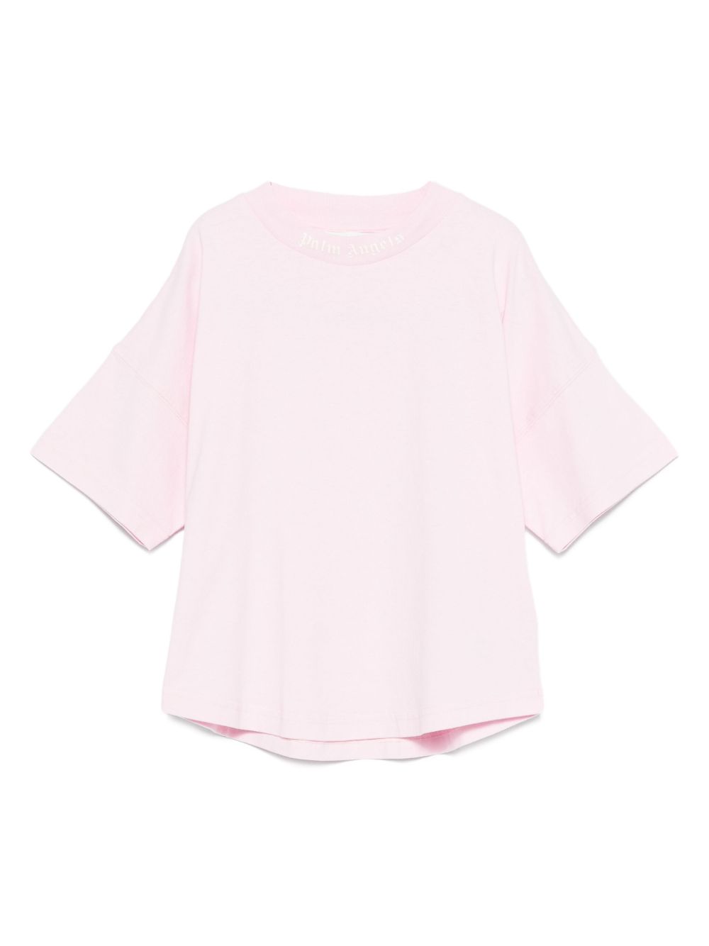 T-shirt per bambina Palm Angels Kids rosa con logo sul retro PGAA001C99JER002 3B03 PALM ANGELS KIDS