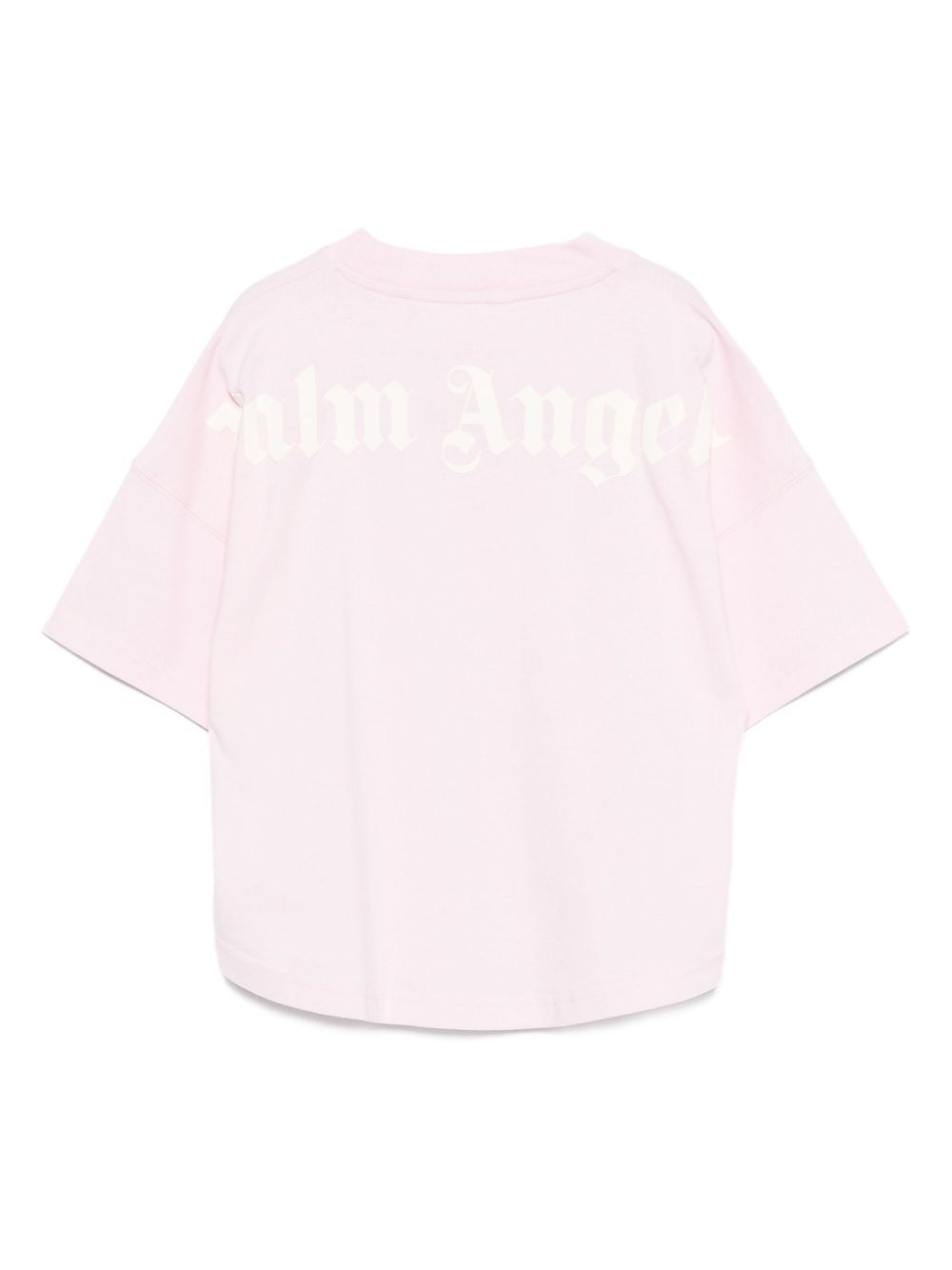 T-shirt per bambina Palm Angels Kids rosa con logo sul retro PGAA001C99JER002 3B03 PALM ANGELS KIDS