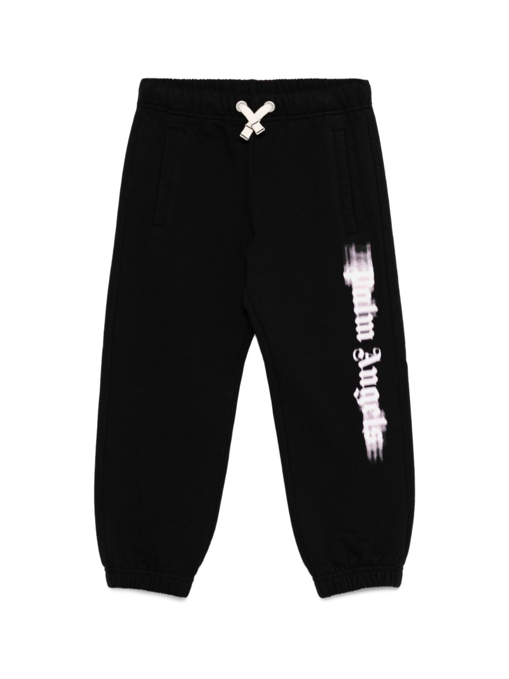 Pantaloni sportivi per bambina Palm Angels Kids nero con stampa PGCH008F25FLE001 103B PALM ANGELS KIDS