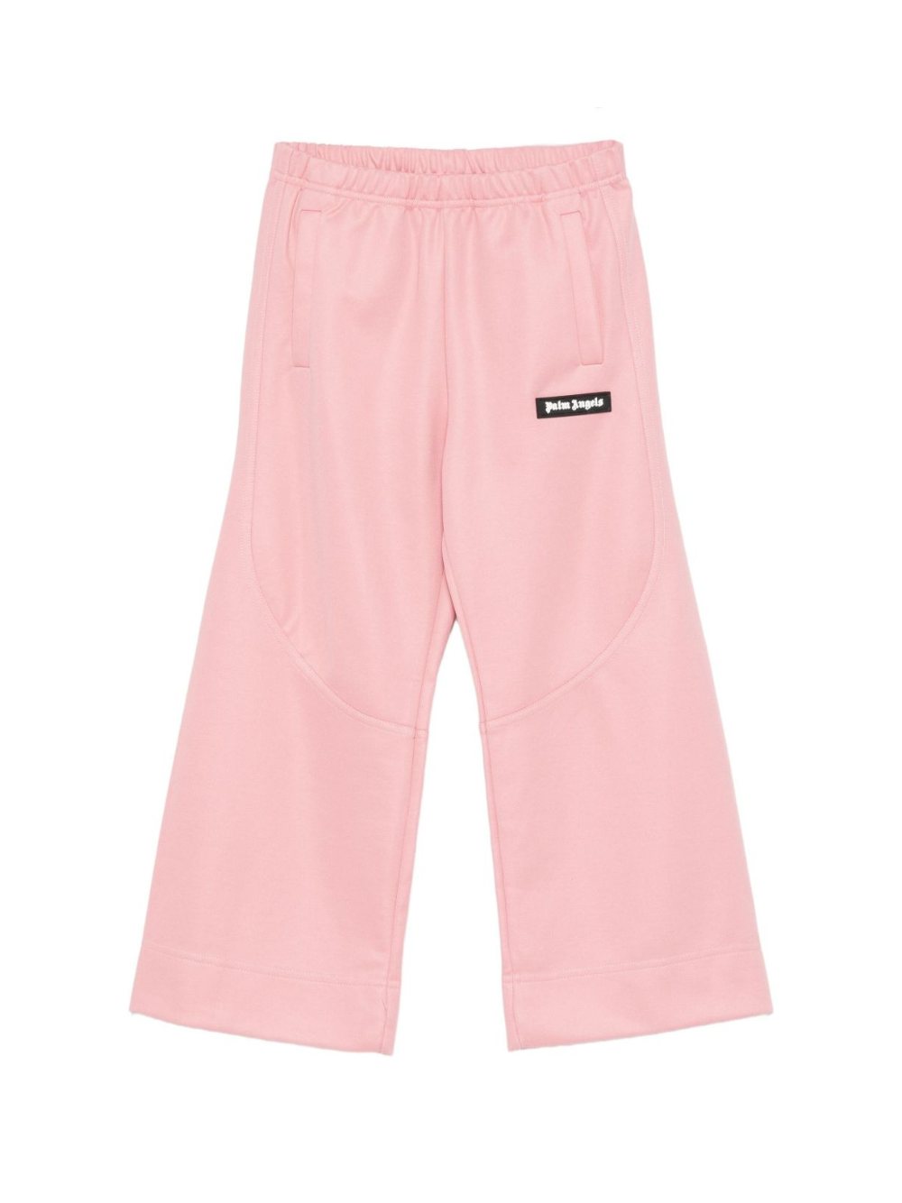 Pantaloni sportivi per bambina Palm Angels Kids rosa con applicazione PGCJ013F25FAB001 3003 PALM ANGELS KIDS
