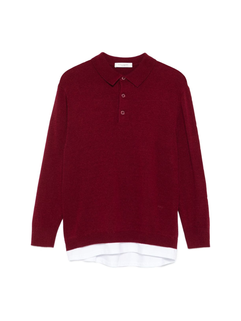 Polo per bambino Paolo Pecora Kids rosso scuro a maniche lunghe PP4086 MOST PAOLO PECORA KIDS